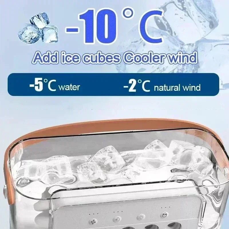 Mini Ventilador Portátil con Humidificador